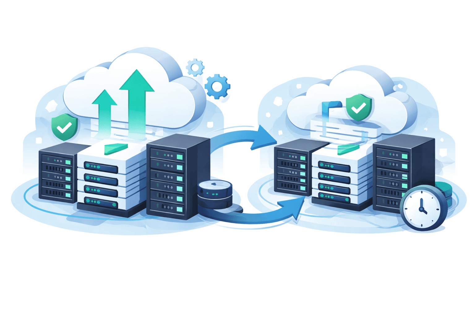 Illustration sauvegarde et restauration de données