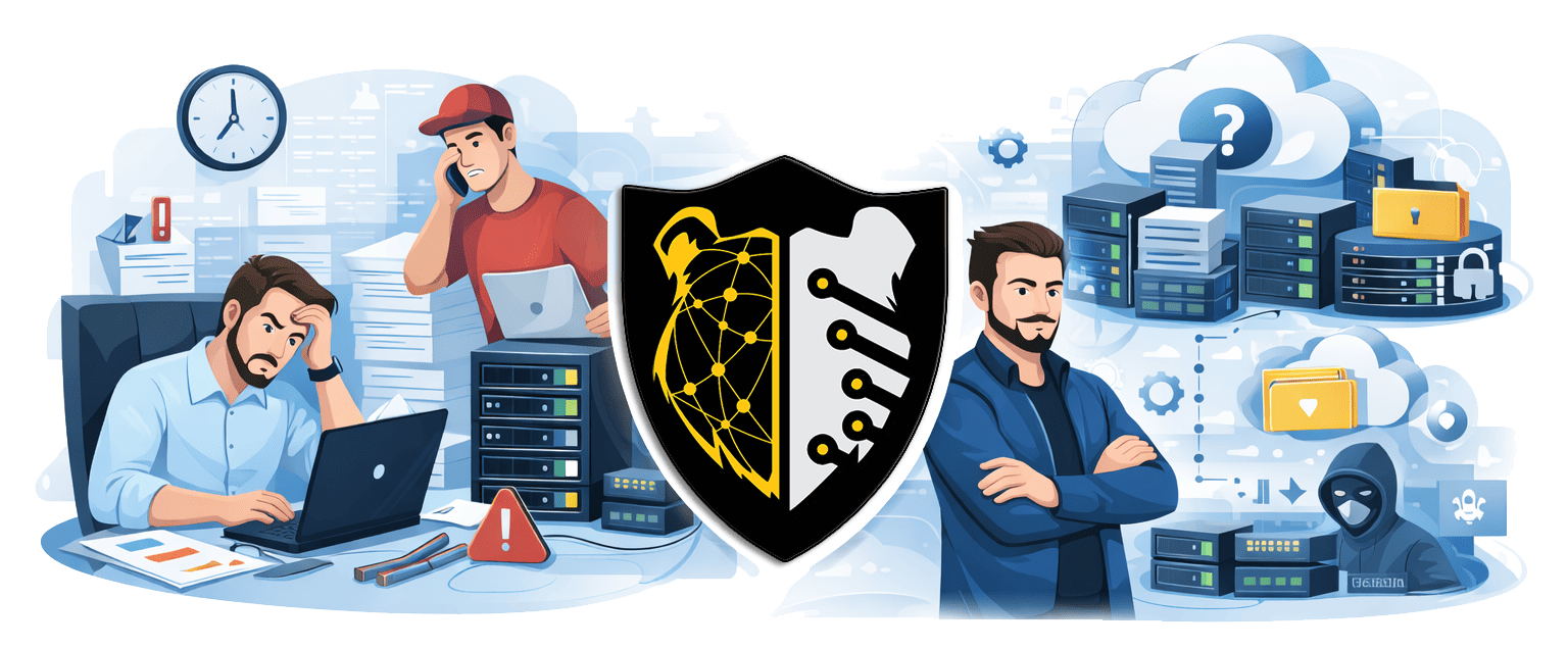 Illustration des problèmes informatiques des petites structures